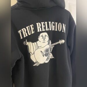 True Religion Buddha Sherpa Zip Hoodie Medium